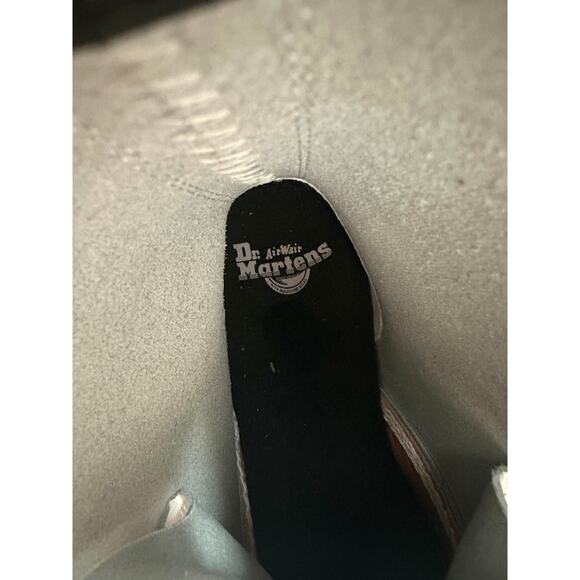 DR.MARTENS Zavala White Patent Leather Lace-Up Combat Boots Size 10 Men 11 Women - Picture 6 of 8